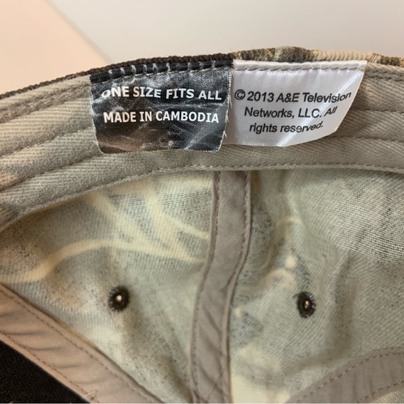 Vintage Duck Dynasty Hat 2013 Embroidered Adjustable Camo Brown Baseball Cap - Picture 6 of 8